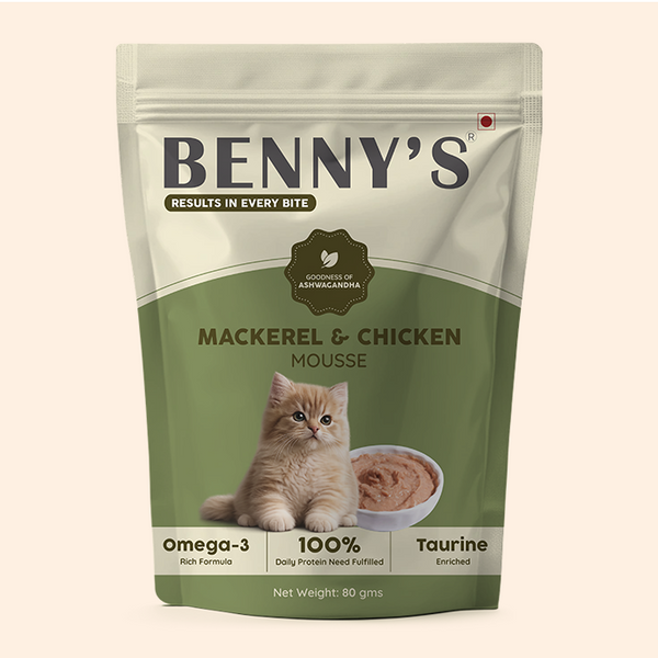 Mackerel Fish & Chicken Mousse Wet Cat Food – 80g