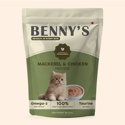 Mackerel Fish & Chicken Mousse Wet Cat Food – 80g