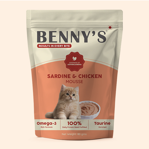Sardine Fish & Chicken Mousse Wet Cat Food – 80g