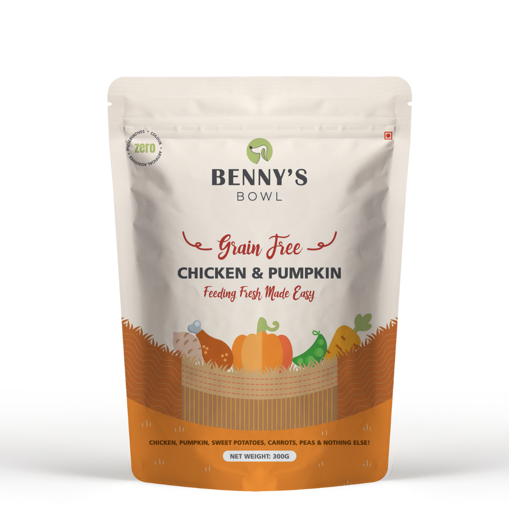 Chicken pumpkin dog sales food