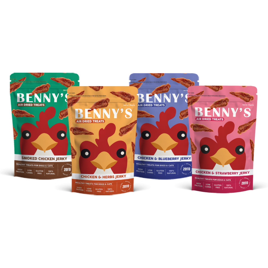 Chicken Jerky Combo - Pack of 4 x 50g